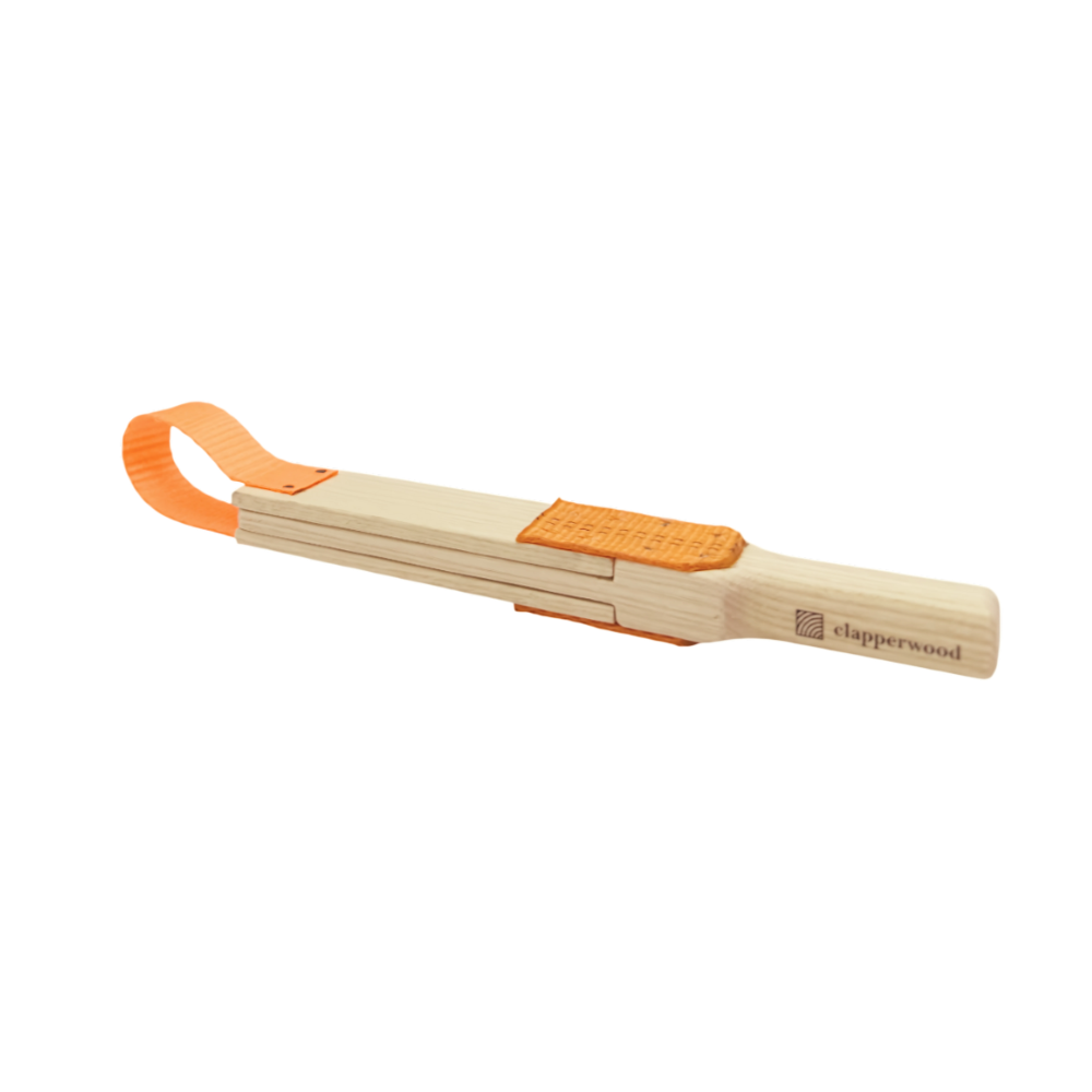 CLAPPERWOOD - Klatschpappe aus Holz - orange