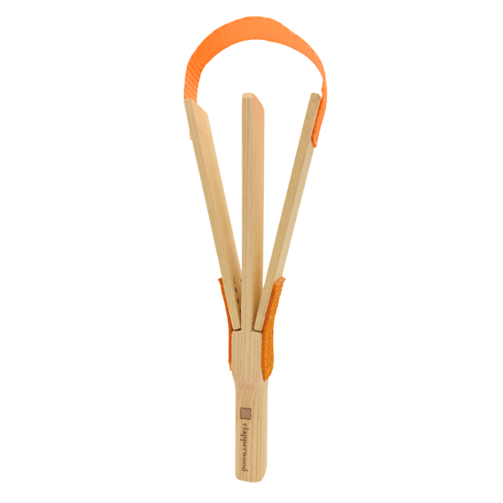 CLAPPERWOOD - Klatschpappe aus Holz - orange