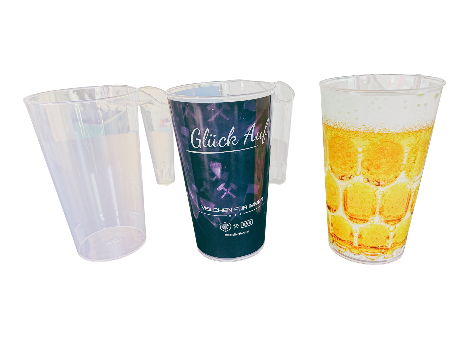 Henkel Becher Mehrweg 0,4l/0,5l mit oder ohne Druck