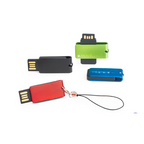 Mini-USB-Sticks mit Aluminiumbügel und Karabiner - 4GB